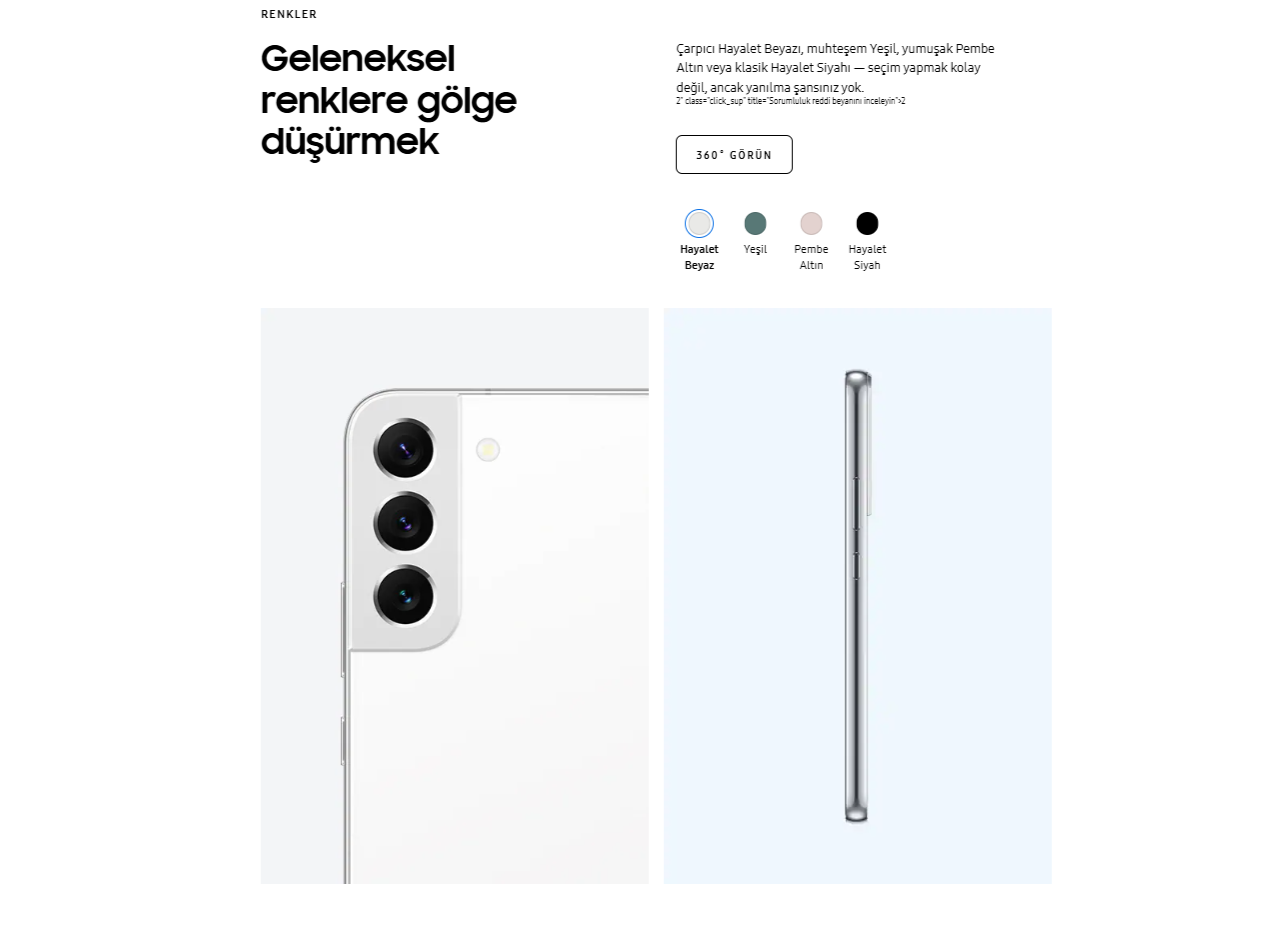 Yenilenmiş Samsung Galaxy S22